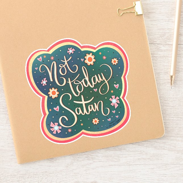 Funny Not Today Satan Pretty Inspirivity (Notebook)