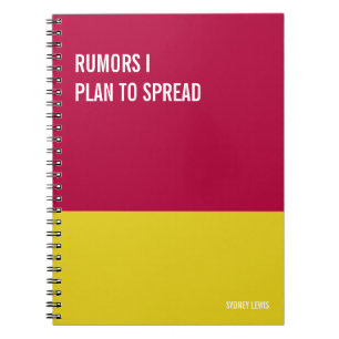 Funny Notebook, Humourous Writing Pad Journal, Not Notebook