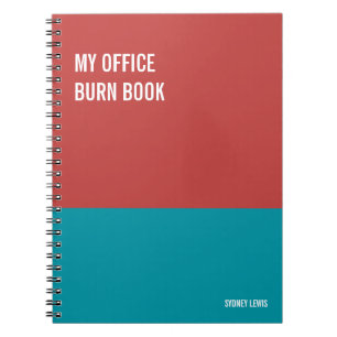 Funny Notebook, Humourous Writing Pad Journal, Not Notebook