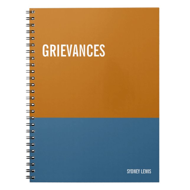 Funny Notebook, Humourous Writing Pad Journal, Not Notebook (Front)