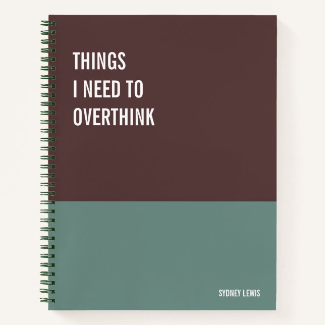Funny Notebook, Humourous Writing Pad Journal, Not Notebook (Front)