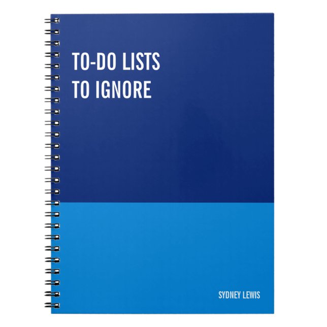 Funny Notebook, Humourous Writing Pad Journal, Not Notebook (Front)