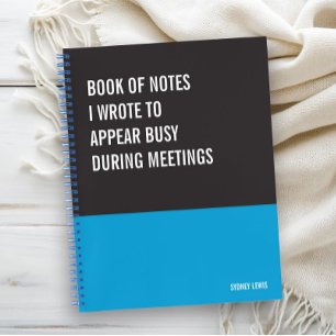 Funny Notebook, Humourous Writing Pad Journal, Not Notebook