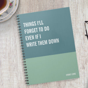 Funny Notebook, Humourous Writing Pad Journal, Not Notebook