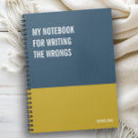 Funny Notebook, Humourous Writing Pad Journal, Not Notebook<br><div class="desc">Funny notebook to use for all your daily reminders,  deep thoughts and grievances,  or for just taking notes at school and work. It makes a great gift.</div>
