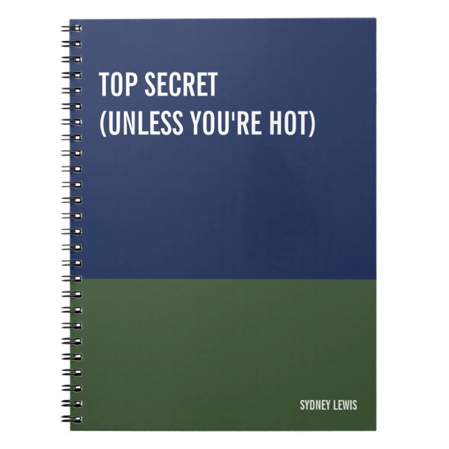 Funny Notebook, Humourous Writing Pad Journal, Not Notebook (Front)