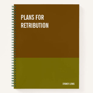 Funny Notebook, Humourous Writing Pad Journal, Notebook