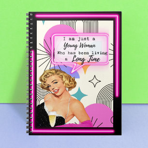 Funny Notebook Journal Best Friend Gift "Young"