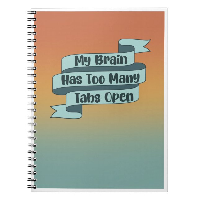 Funny Notebook | Overthinking Journal (Front)