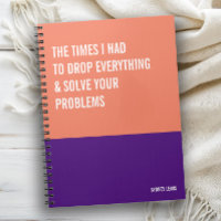 Funny Notebook, Snarky Writing Pad Journal, Note