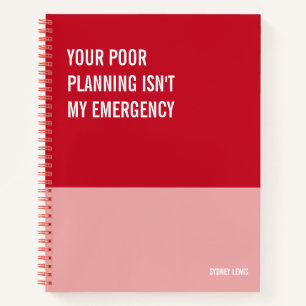 Funny Notebook, Snarky Writing Pad Journal, Note Notebook