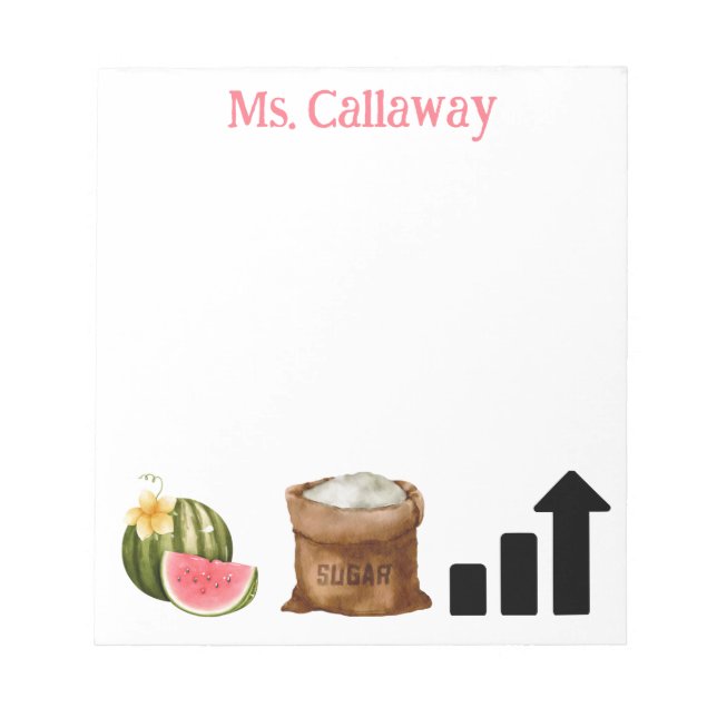 Funny notepad Song Pun Watermelon Sugar (Front)