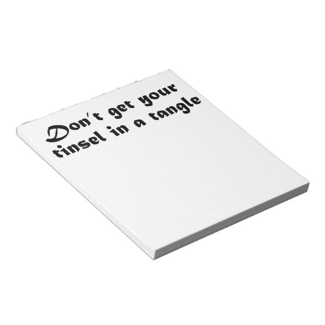 Funny notepad unique holiday gifts office gift (Angled)