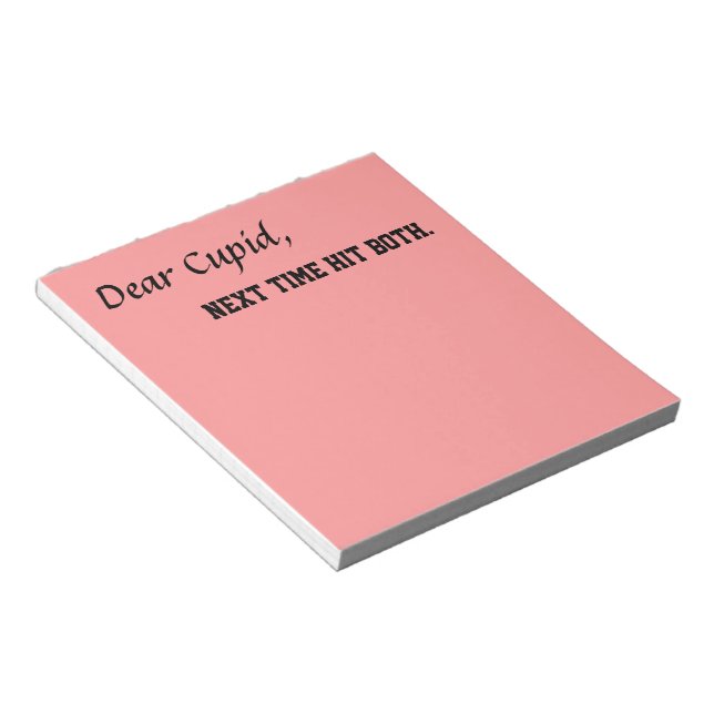 Funny notepads gifts Anti Valentines day gift joke (Angled)