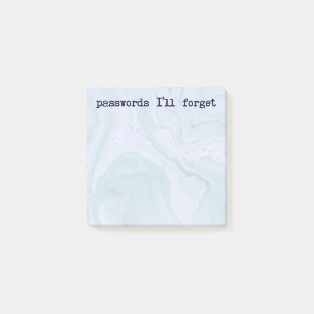 Funny Notes | Password Sticky Note | Office Notes (Front)