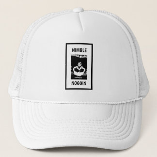 Funny Novelty Baseball NIMBLE NOGGIN Trucker Hat