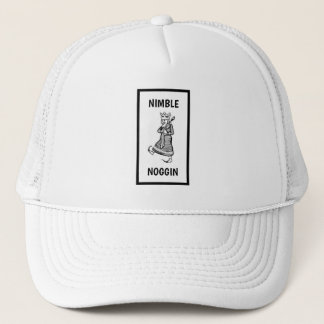 Funny Novelty Baseball NIMBLE NOGGIN Trucker Hat