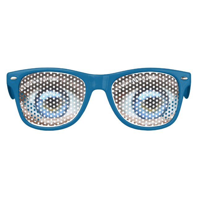 FUNNY NOVELTY BLUE BUG EYED SUNGLASSES   (Front)