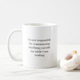 Funny novelty book nerd quote mug
