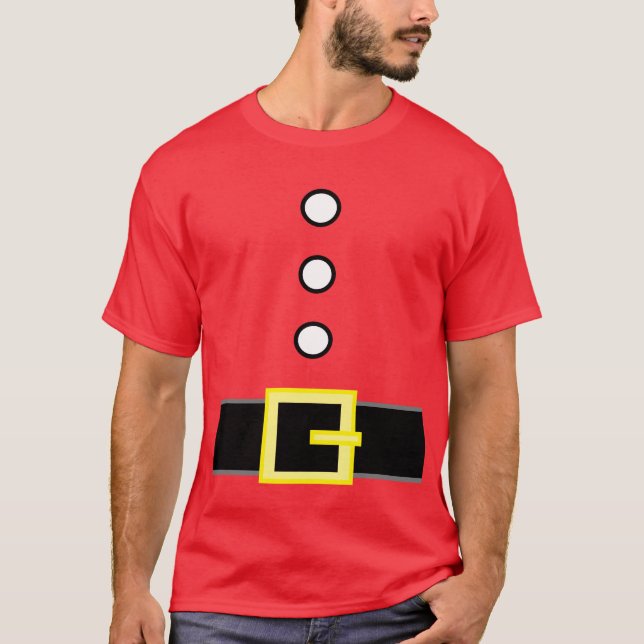 Funny Novelty Christmas SANTA'S ELF SUIT COSTUME  T-Shirt (Front)