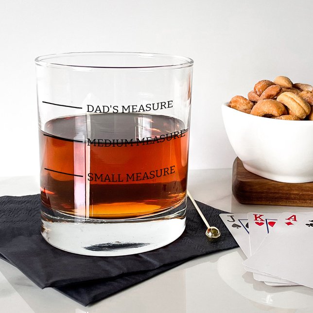 Funny Novelty Dad's Measure Whiskey Glass (Creator Uploaded)