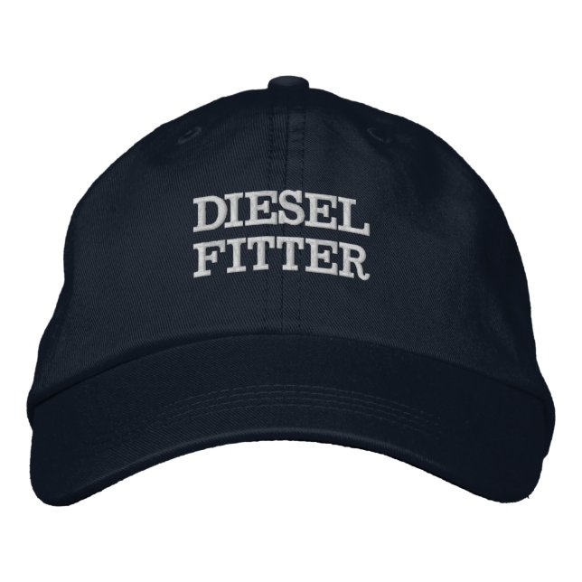 Funny Novelty DIESEL FITTER Embroidered Hat (Front)