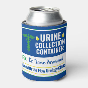 Funny Novelty Doctor Nurse Urine Collection Custom Can Cooler