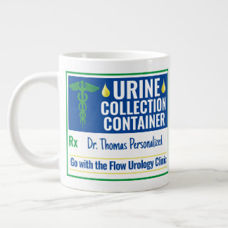 Funny Novelty Doctor Nurse Urine Collection Custom Large Coffee Mug