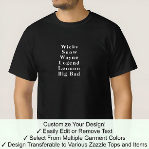 Funny Novelty Forename Name Celebration Game 01 T-Shirt