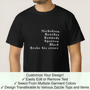 Funny Novelty Forename Name Celebration Game 02 T-Shirt