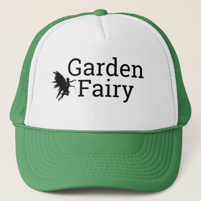 Funny Novelty GARDEN FAIRY Trucker Hat (Front)
