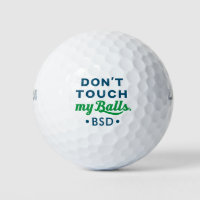 Funny Novelty Golf Ball Monogrammed Don't Touch