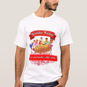 Funny Novelty Graphic WONDER WEINER T-Shirt