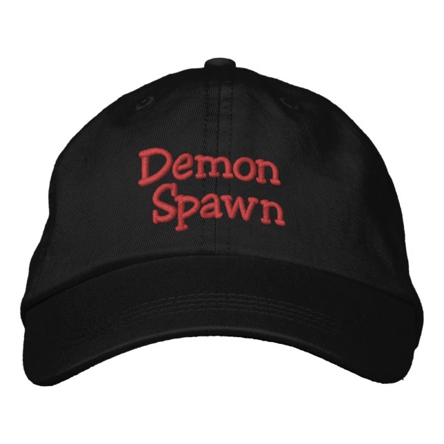 Funny Novelty Mens Fashion Gamer DEMON SPAWN Embroidered Hat (Front)