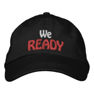 Funny Novelty Mens Sports WE READY Embroidered Hat