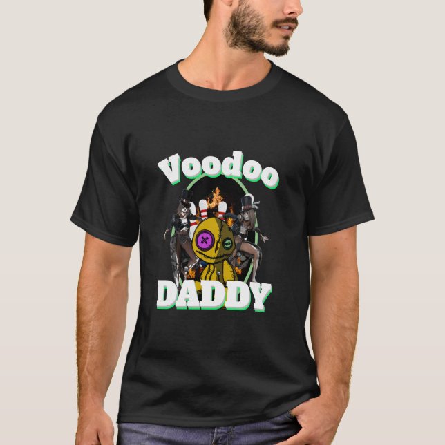 Funny Novelty Sports Bowling VOODOO DADDY T-Shirt (Front)