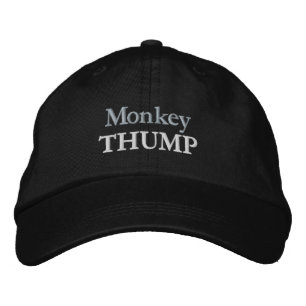 Funny Novelty Sports MONKEY THUMP Embroidered Hat