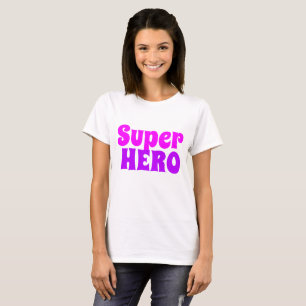 Funny novelty tee SUPER HERO vintage style t-shirt