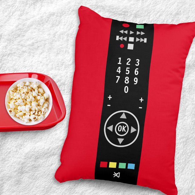Funny Novelty TV Remote Control Television Decorative Cushion (A cool accent pillow with amusing TV remote control design)