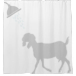 Funny Nubian Goat Shadow Silhouette Shadow Buddies Shower Curtain