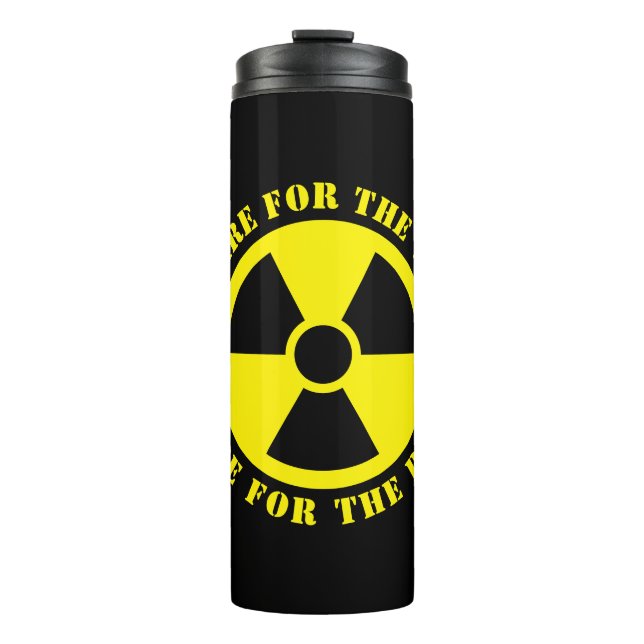 Funny nuclear prep sign Thermal Tumbler travel mug (Front)