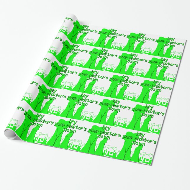 Funny Nuclear Wrapping Paper (Unrolled)