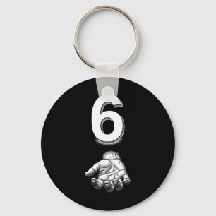 Funny Number 6 Matching 67 Meme Costume  Key Ring