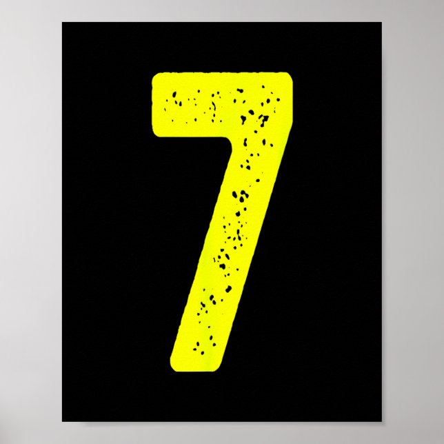 Funny Number 7 67 Meme Costume Matching Group Hall Poster (Front)