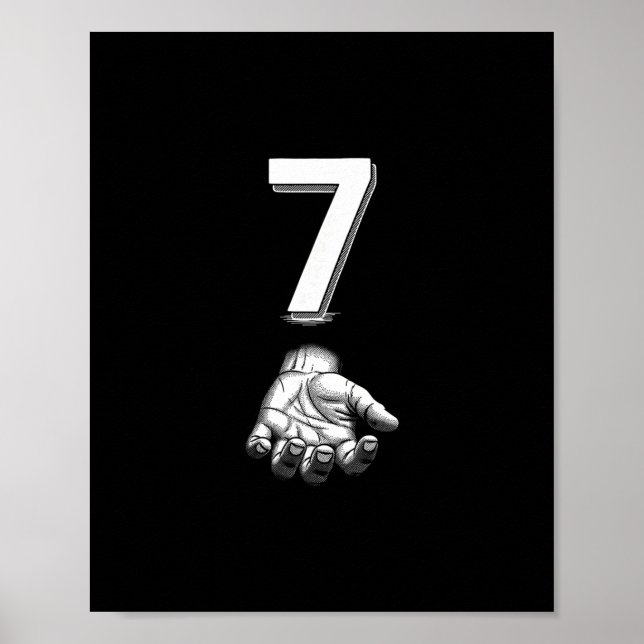 Funny Number 7 Matching 67 Meme Costume  Poster (Front)
