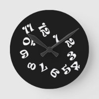 Funny Numbers Wall Clock