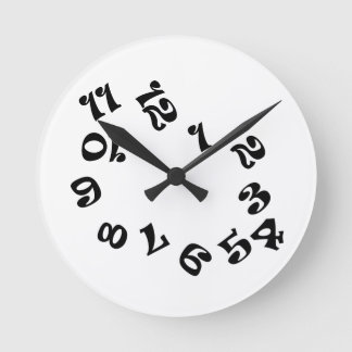 Funny Numbers Wall Clock