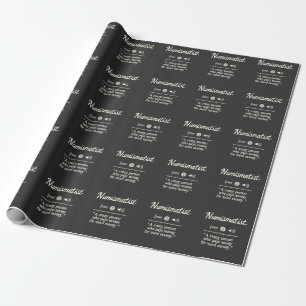 Funny Numismatist Definition Crypto Investing Wrapping Paper
