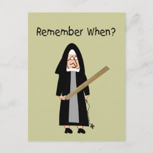 Funny Nun Cards :Nuns Carried Rulers"