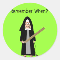 Funny Nun Cards :Nuns Carried Rulers"
